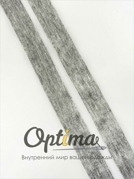 Нитепрошивная клеевая лента по долевой 30/2 мм  ширина 30 мм. (рулон 50м.) серая